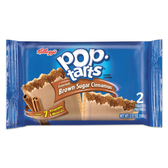 Pop Tarts, Frosted Brown Sugar Cinnamon, 3.52 oz, 2/Pack, 6 Packs/Box