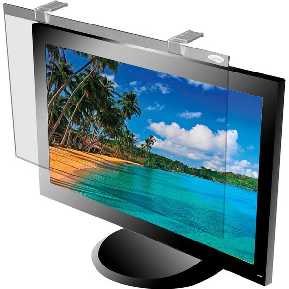 Kantek LCD Protective Filter Silver - For 21.5"LCD, 22" Monitor - Scratch Resistant, Damage Resistant - Acrylic - Anti-glare - 1 Pack