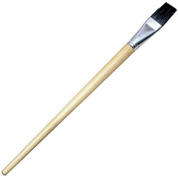 CLI Long Handle Easel Brushes - 1 Brush(es) - 1" Bristle Wood - Aluminum Ferrule