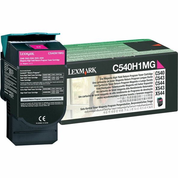 Lexmark Original Toner Cartridge - Laser - 2000 Pages - Magenta - 1 Each