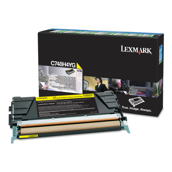 C748H1YG Return Program High-Yield Toner, 10,000 Page-Yield, Yellow, TAA Compliant