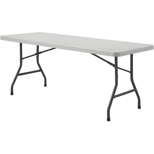 Lorell Ultra-Lite Folding Table - For - Table TopLight Gray Top - Dark Gray Base x 72" Table Top Width x 30" Table Top Depth - 29.25" Height - Gray - 1 Each