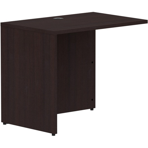 Lorell Espresso Laminate Desk - 35" x 24"29.5" Return Shell, 1" Top - Finish: Espresso Laminate