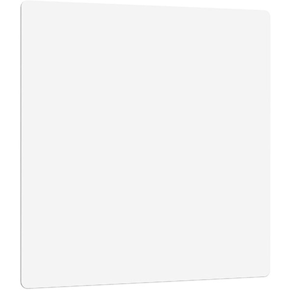 Lorell DIY Frameless Magnetic Glass Board - 36" (3 ft) Width x 36" (3 ft) Height - White Glass Surface - Aluminum Frame - Rectangle - Magnetic - 1 Each