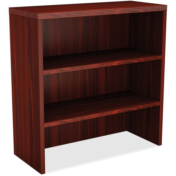 Lorell Chateau Storage Cabinet - 36" x 15"36.5" , 1.5" Top - 2 Shelve(s) - Reeded Edge