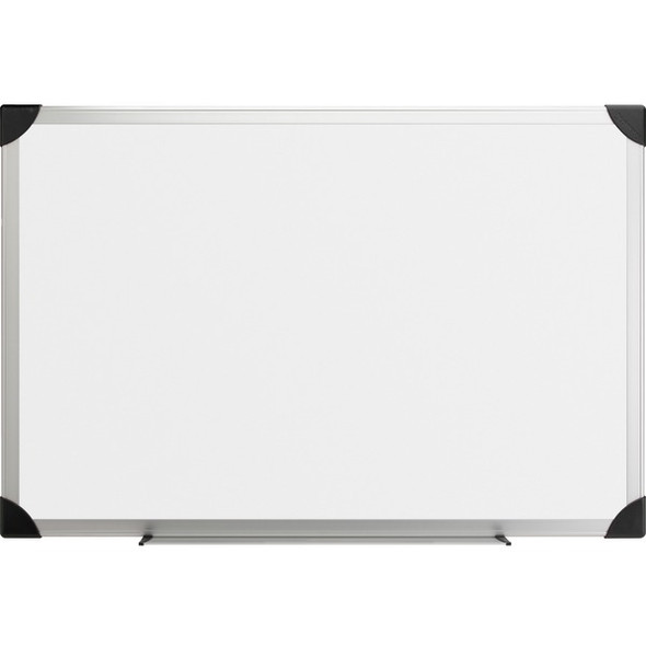 Lorell Aluminum Frame Dry-erase Boards - 24" (2 ft) Width x 18" (1.5 ft) Height - White Styrene Surface - Aluminum Frame - Ghost Resistant, Scratch Resistant - 1 Each