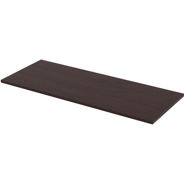 Lorell Utility Table Top - For - Table TopEspresso Rectangle, Laminated Top - 60" Table Top Length x 24" Table Top Width x 1" Table Top Thickness - Assembly Required - 1 Each