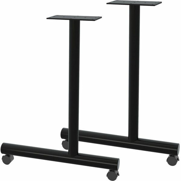 Lorell Training Table Base - Black C-leg Base - 27" Height x 22" Width - Assembly Required - 1 / Carton