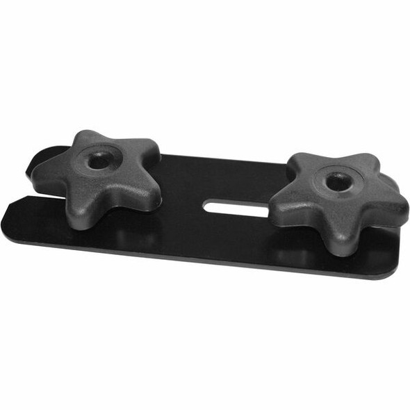 Lorell Quick Align Table Connector - 6.5" Width x 2.5" Depth x 1" Height - Metal, Plastic - Black