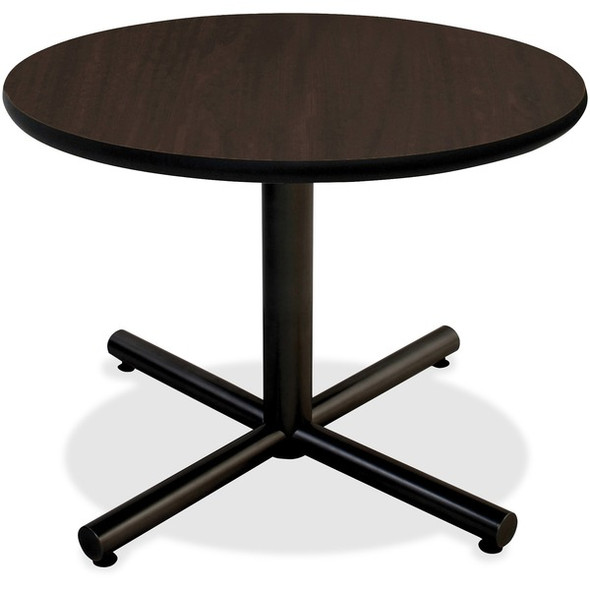 Lorell Hospitality Espresso Laminate Round Tabletop - For - Table TopRound Top x 1" Table Top Thickness x 42" Table Top Diameter - Assembly Required - Espresso, High Pressure Laminate (HPL) - Particleboard - 1 Each
