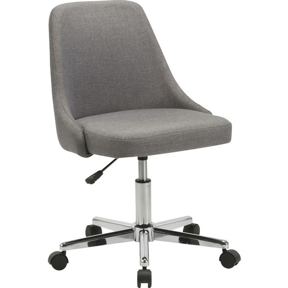 Lorell Task Chair - 22.5" x 24.4"31.5" - Material: Fabric - Finish: Gray