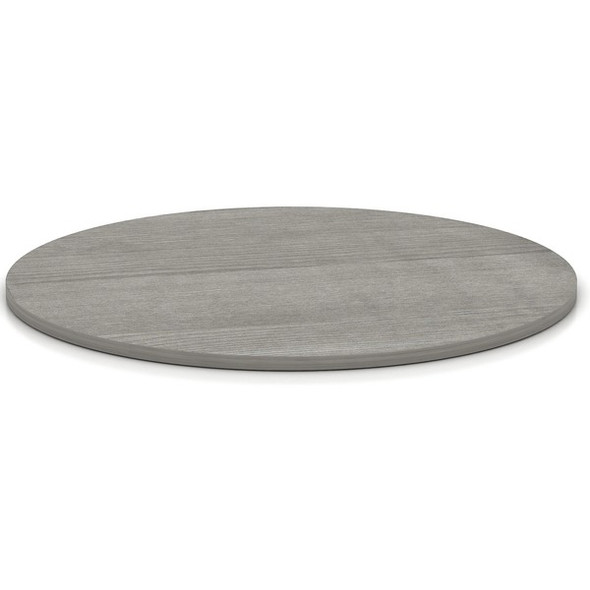 Lorell Weathered Charcoal Round Conference Table - For - Table TopWeathered Charcoal Laminate Round Top - Contemporary Style x 1" Table Top Thickness x 42" Table Top Diameter - Assembly Required - 1 Each