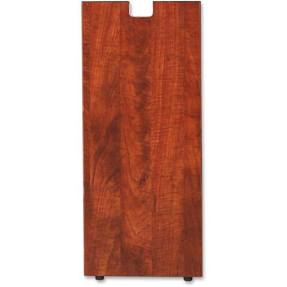 Lorell Cherry Laminate Credenza Leg - Rectangular Base - 28" Height x 11.75" Width x 1" Depth - Assembly Required - Cherry, Laminated - 1 Each