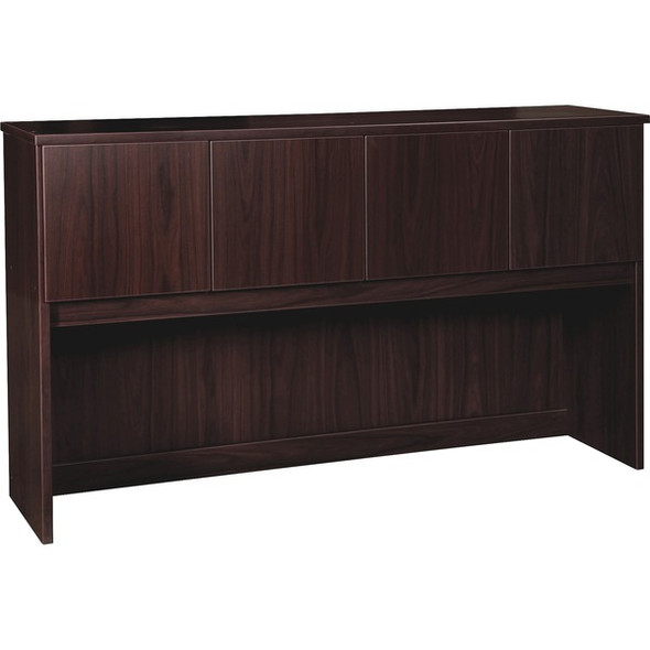 Lorell Prominence 2.0 Espresso Laminate Hutch - 66" x 16"39" - 4 Door(s) - Material: Particleboard - Finish: Laminate