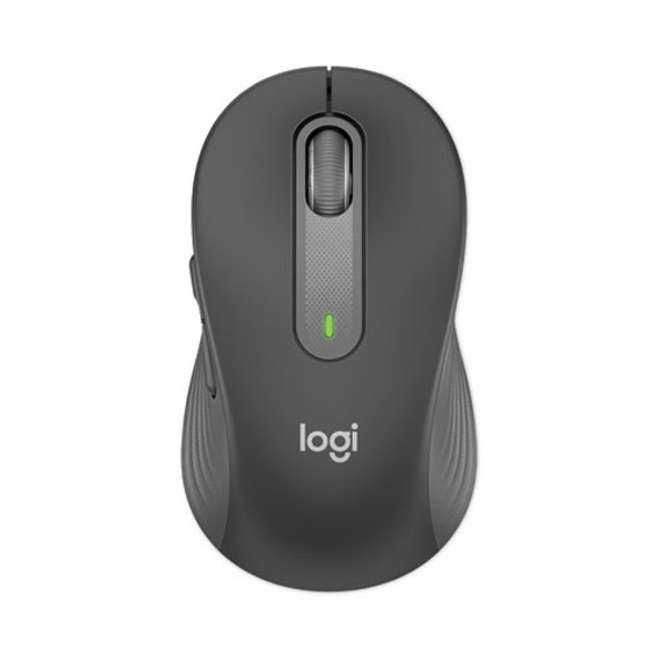Signature M650 for Business Wireless Mouse, Large, 2.4 GHz Frequency, 33 ft Wireless Range, Right Hand Use, Graphite