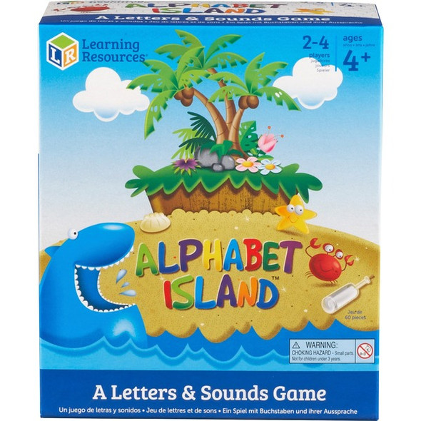 Learning Resources Alphabet Island Letter/Sounds Game - Educational - 2 to 4 Players - 1 Each