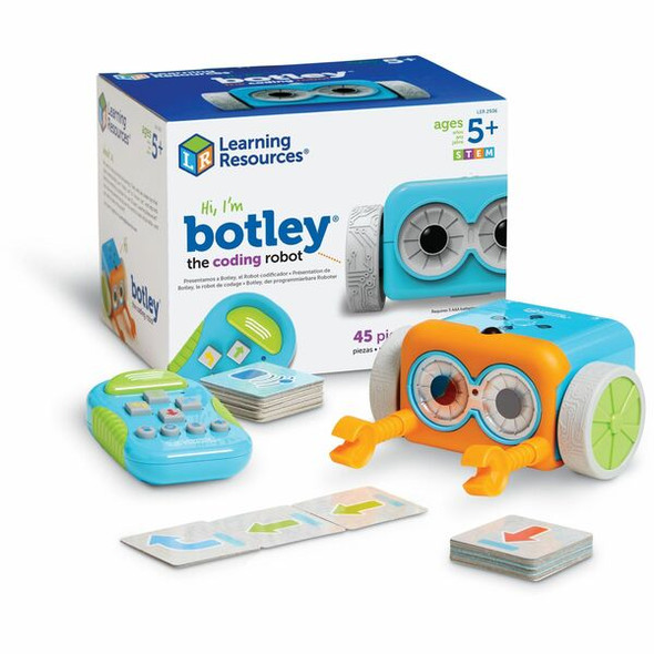 Learning Resources Botley the Coding Robot Activity Set - Theme/Subject: Learning - Skill Learning: STEM, Material Detection, Navigation, Coding, Critical Thinking, Problem Solving, Logic - 5 Year & Up - 77 Pieces - Multi