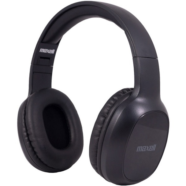 Maxell Bass13 Headset - Wireless - Bluetooth - Over-the-head - Circumaural - Black