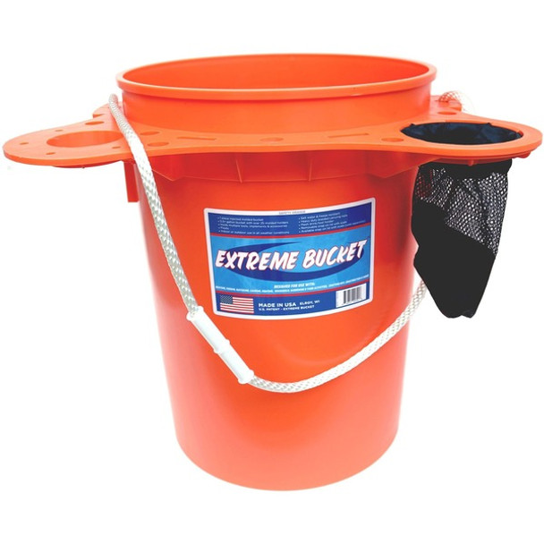 My Bucket Extreme Bucket - 22 quart - Plastic - Orange - 1 Each