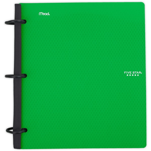 Mead Five Star Flex Hybrid NoteBinder - 1" Binder Capacity - 200 Sheet Capacity - 2 Pocket(s) - 5 Divider(s) - Plastic - Multi-colored - TechLock Ring, Durable, Foldable - 1 Each