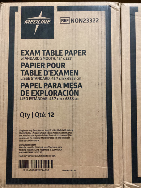 Exam Table Paper 18in x 225FT