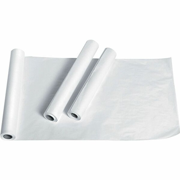 Medline Deluxe Smooth Heavyweight Exam Table Paper - 225 ft Length x 21" Width - Paper - White - 12 / Carton
