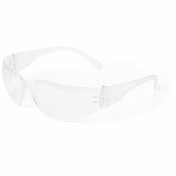 Medline Clear Frame/Lens Safety Glasses - Recommended for: Eye - One Size Size - Ultraviolet, Impact Protection - Latex-free, Comfortable, Secure Fit, UV Resistant - 1 Each