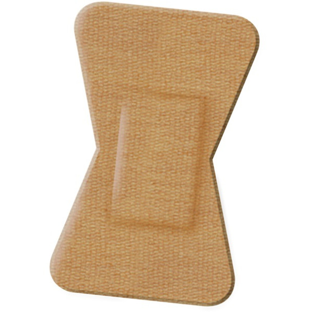 Medline Comfort Cloth Woven Finger Tip Bandage - 1.50" x 2.12" - 100/Box - Tan