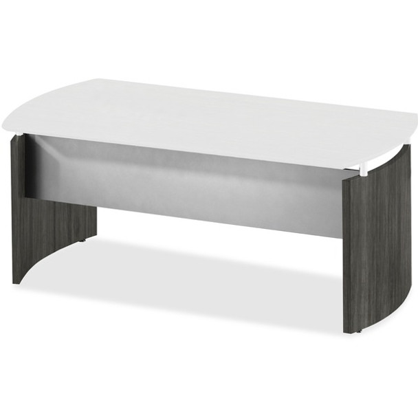 Mayline Desk Base - 1" x 29.7" x 1" x 26" - Beveled Edge - Finish: Gray Steel Laminate