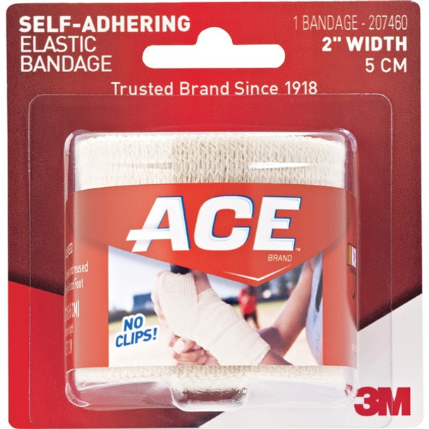 Ace Self-adhering Square Elastic Bandage - 2" - 1Each - Tan