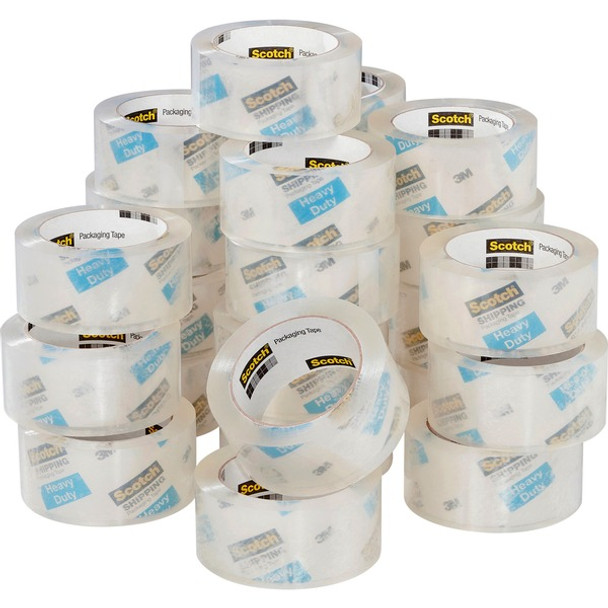 Scotch Heavy-Duty Shipping/Packaging Tape - 54.60 yd Length x 1.88" Width - 3.1 mil Thickness - 3" Core - Synthetic Rubber Resin - Rubber Resin Backing - Breakage Resistance - For Mailing, Moving, Shipping, Packing - 36 / Carton - Clear