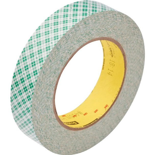 Scotch Double-Coated Paper Tape - 36 yd Length x 1" Width - 6 mil Thickness - 3" Core - 5 mil - Rubber Backing - For Multipurpose, Bonding - 1 / Roll - White