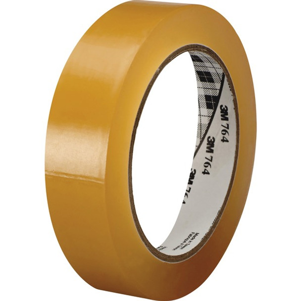 3M General-Purpose Vinyl Tape 764 - 36 yd Length x 1" Width - 5 mil Thickness - Rubber - 4 mil - Polyvinyl Chloride (PVC) Backing - 1 / Roll - Tan Tint