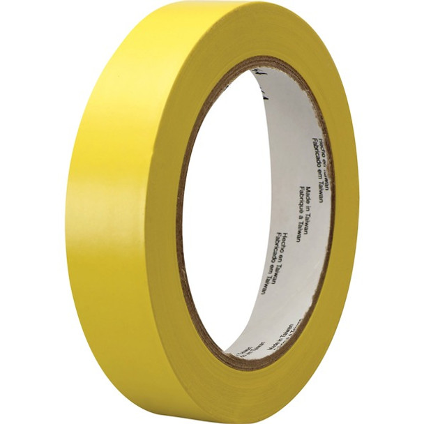 3M General-Purpose Vinyl Tape 764 - 36 yd Length x 1" Width - 5 mil Thickness - Rubber - 4 mil - Polyvinyl Chloride (PVC) Backing - 1 / Roll - Yellow