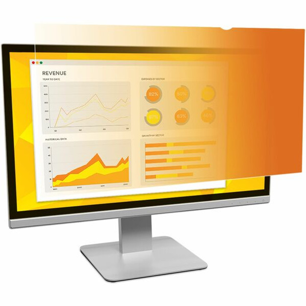 3M&trade; Gold Privacy Filter for 23in Monitor, 16:9, GF230W9B - For 23" Widescreen LCD Monitor - 16:9 - Scratch Resistant, Dust Resistant