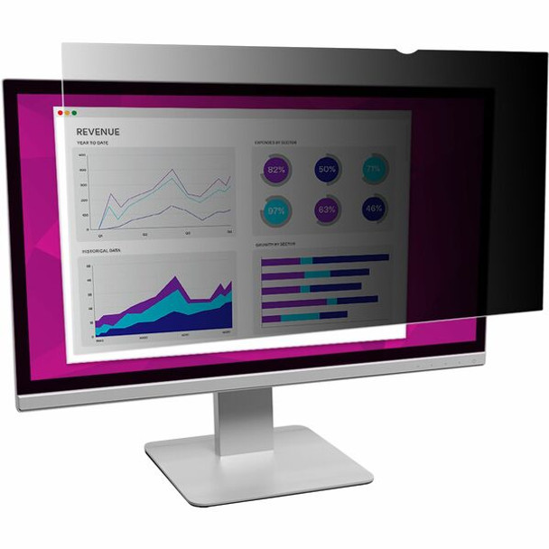 3M&trade; High Clarity Privacy Filter for 23.6in Monitor, 16:9, HC236W9B - For 23.6" Widescreen LCD Monitor - 16:9 - Scratch Resistant, Dust Resistant