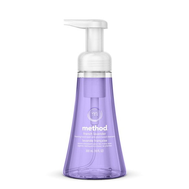 Method Foaming Hand Soap - French Lavender ScentFor - 10 fl oz (295.7 mL) - Pump Bottle Dispenser - Dirt Remover - Hand - Lavender - Paraben-free, Phthalate-free, Triclosan-free - 6 / Carton