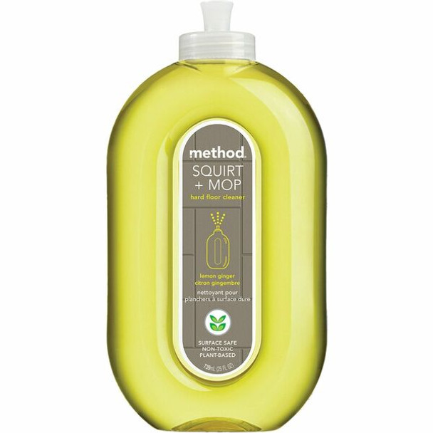 Method Squirt + Mop Hard Floor Cleaner - Ready-To-Use - 25 fl oz (0.8 quart) - Lemon Ginger Scent - 1 Each - Lemon