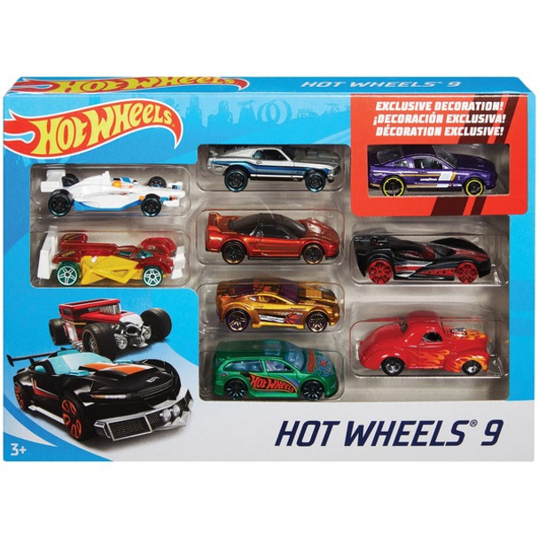 Mattel Hot Wheels 9-Car Gift Pack - Genuine Die Cast Parts - Makes A Great Gift for Kids and Collectors