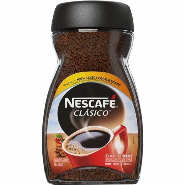 Nescafe Clasico Dark Roast Instant Coffee - Dark - 1 Each