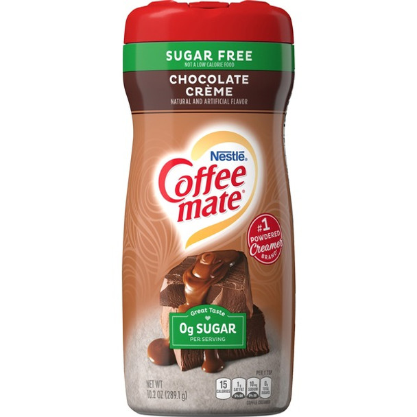Coffee mate Gluten-Free Sugar Free Chocolate Cr&egrave;me Powder Coffee Creamer - Chocolate Cr&egrave;me Flavor - 0.64 lb (10.20 oz) - 1Each - 140 Serving