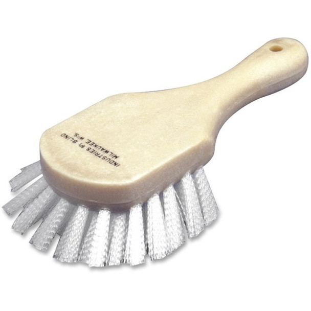 AbilityOne  SKILCRAFT All Purpose Scrub Brush - 1.25" Nylon Bristle - 5" Handle Length - 1 Each