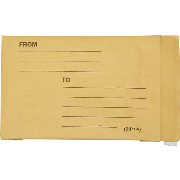 AbilityOne  SKILCRAFT Sealed Air Jiffylite Bubble Lined Mailer - No. 2 - Bubble - #2 - 8 1/2" Width x 12" Length - Peel & Seal - Kraft - 100 / Pack - Kraft