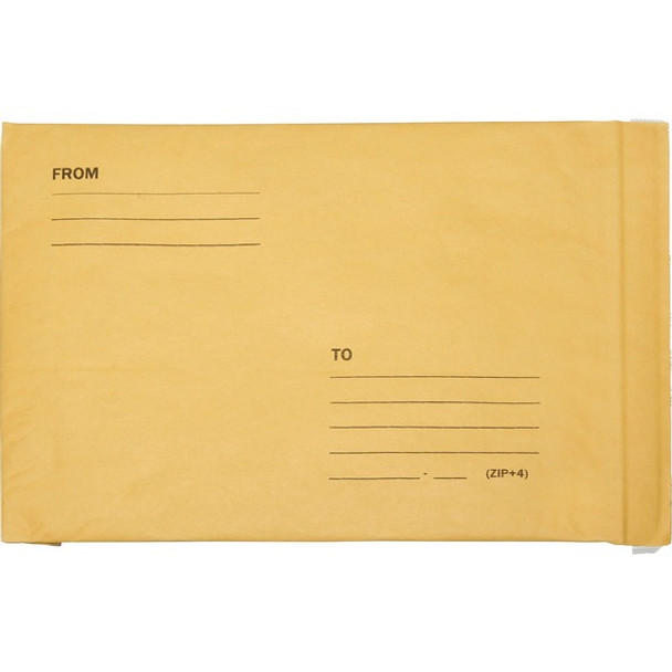 AbilityOne  SKILCRAFT Sealed Air Jiffylite Bubble Lined Mailer - No. 4 - Bubble - #4 - 9 1/2" Width x 14 1/2" Length - Peel & Seal - Kraft - 100 / Pack - Kraft