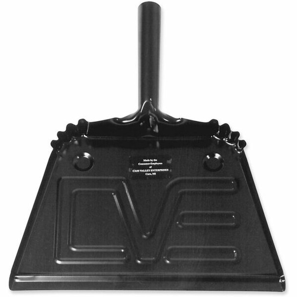 AbilityOne  SKILCRAFT Household-style Open Dustpan - 4" Handle - Steel - Black - 1 Each