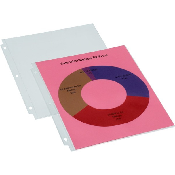 AbilityOne  SKILCRAFT Heavy-weight Document Protector - 1 Sheet Capacity - Letter 8.5" x 11" - Rectangular - 50 / Box - Transparent