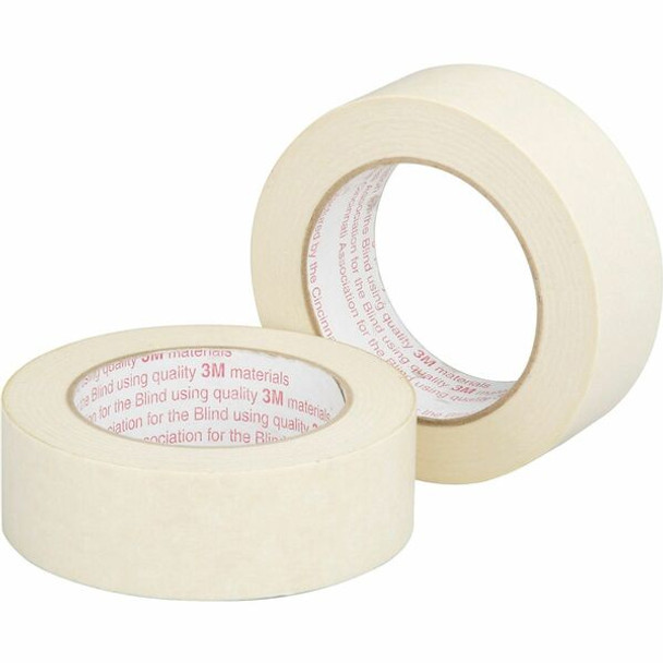 AbilityOne  SKILCRAFT Masking Tape - 60 yd Length x 1.50" Width - 3" Core - Crepe Paper - 1 / RollRoll