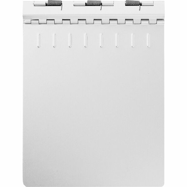 AbilityOne  SKILCRAFT Aluminum Notepad Binder - 0.50" Clip Capacity - 8 1/2" x 11" - Aluminum - Silver - 1 Each