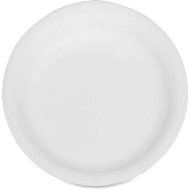 AbilityOne  SKILCRAFT 9" Disposable Paper Plates - Disposable - White - 500 / Carton