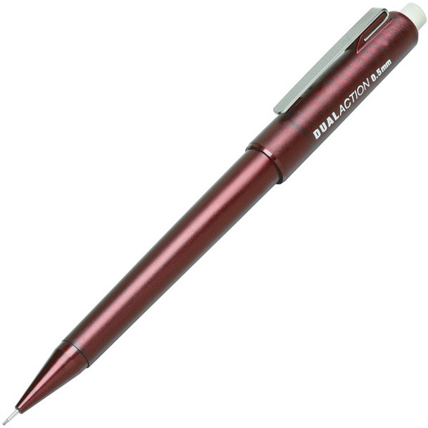 AbilityOne  SKILCRAFT Twist Top Mechanical Pencil - #2 Lead - 0.5 mm Lead Diameter - Burgundy Barrel - 1 Dozen